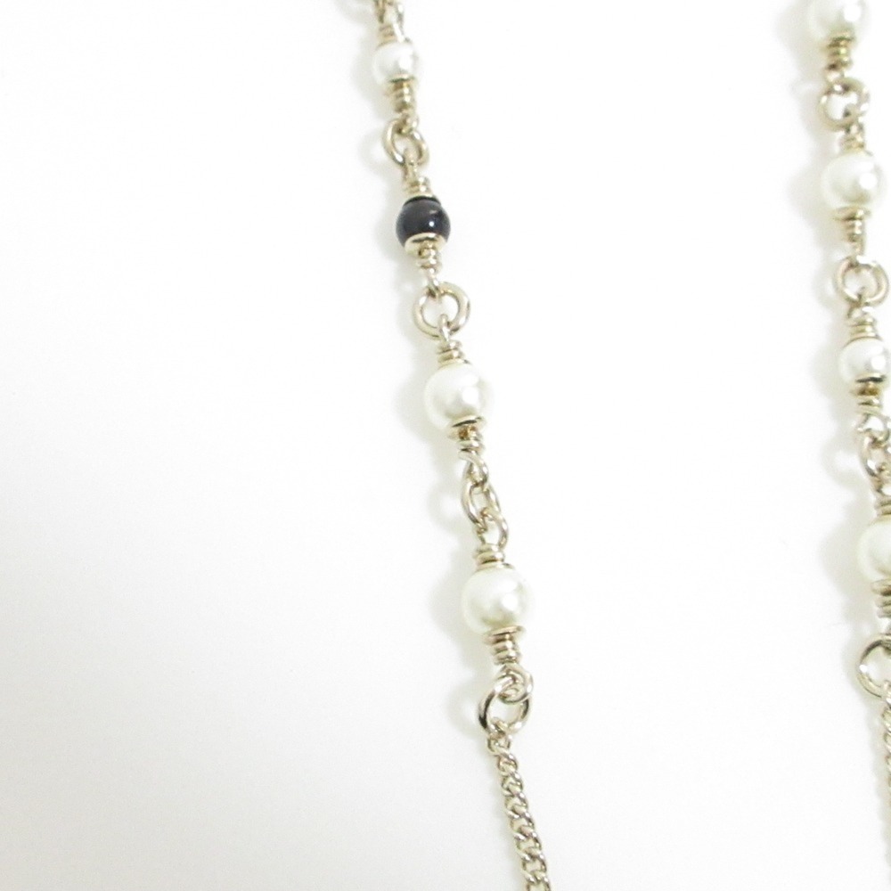 CHANEL Gold Pearl Logo Necklace - Picture 3 of 11